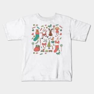 Cute Christmas Pattern Kids T-Shirt